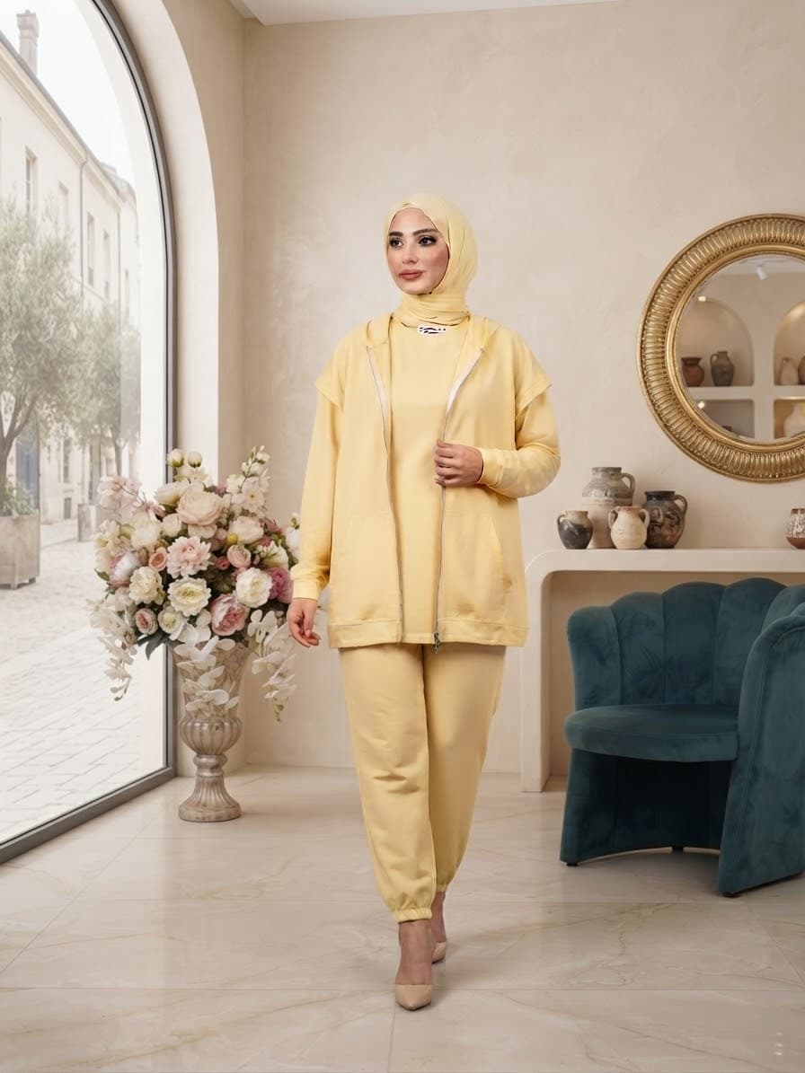 set 3 pieces in yellow