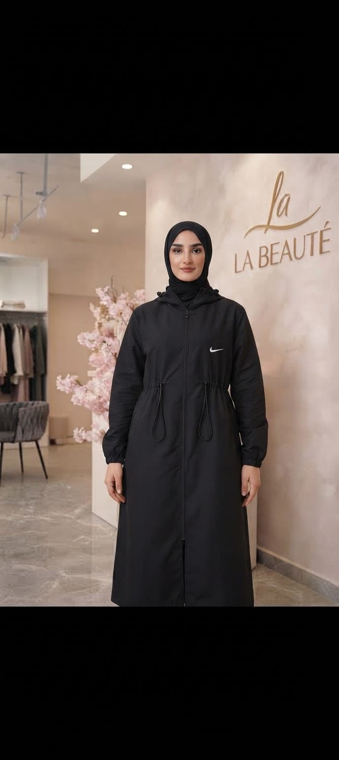 parachout jacket in Black