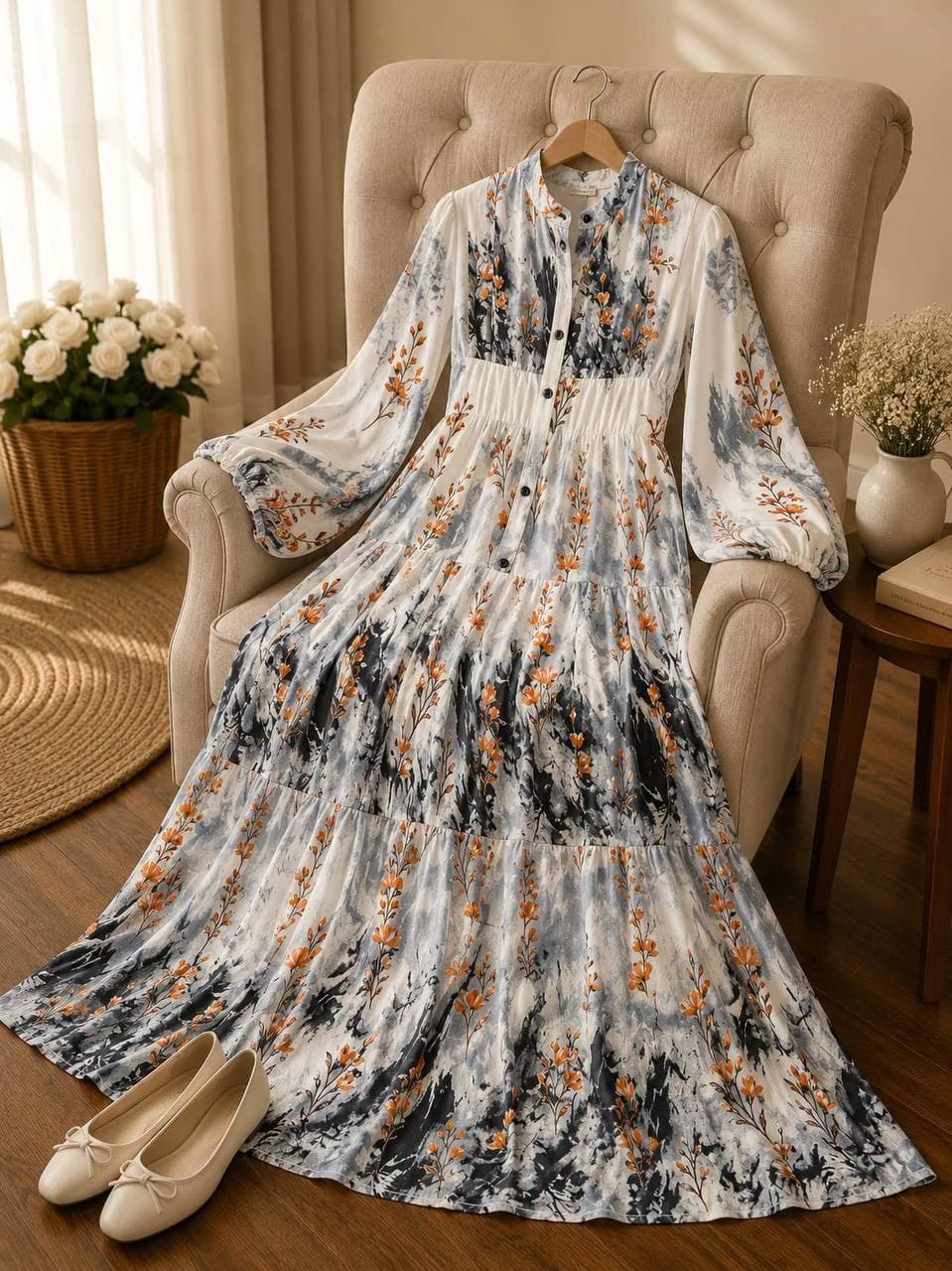 dress in bej