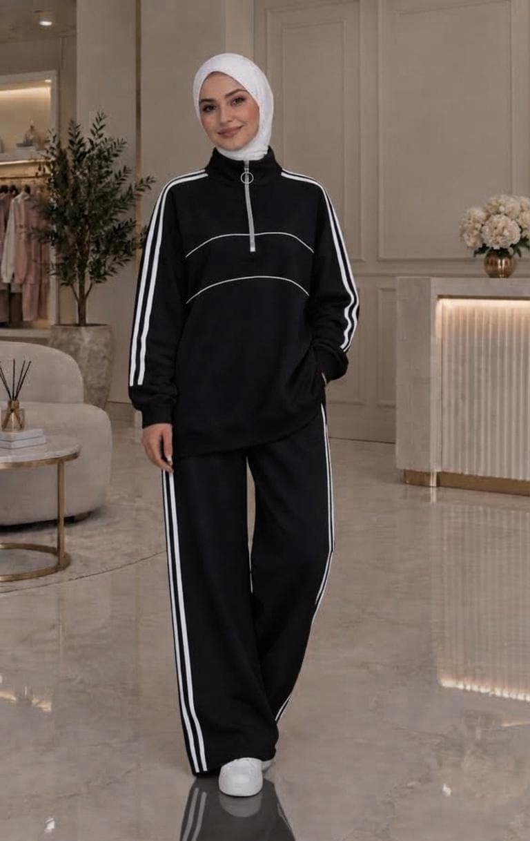 set sport two pieces in black